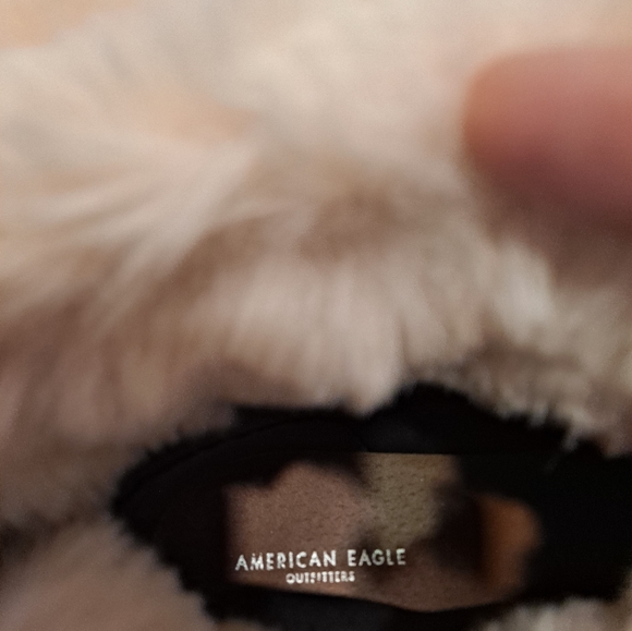 American Eagle Boots Faux Fur Cuff Gray Women's size 9-1/2 - Picture 7 of 8